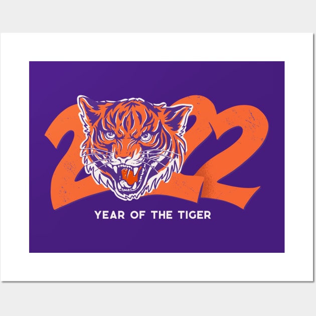 2022 Year of the Tiger // Tiger Football Wall Art by SLAG_Creative